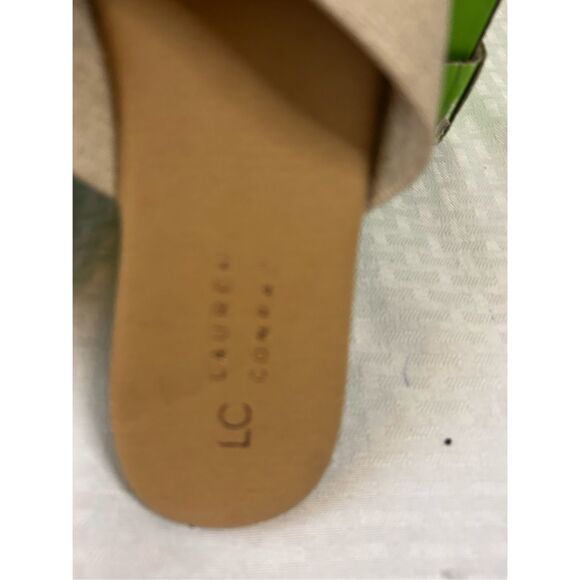 LC Lauren Conrad sandals size 9 beige - Picture 4 of 7